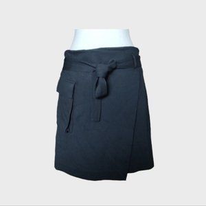 Country Road waist tie asymmetrical front utility skirt